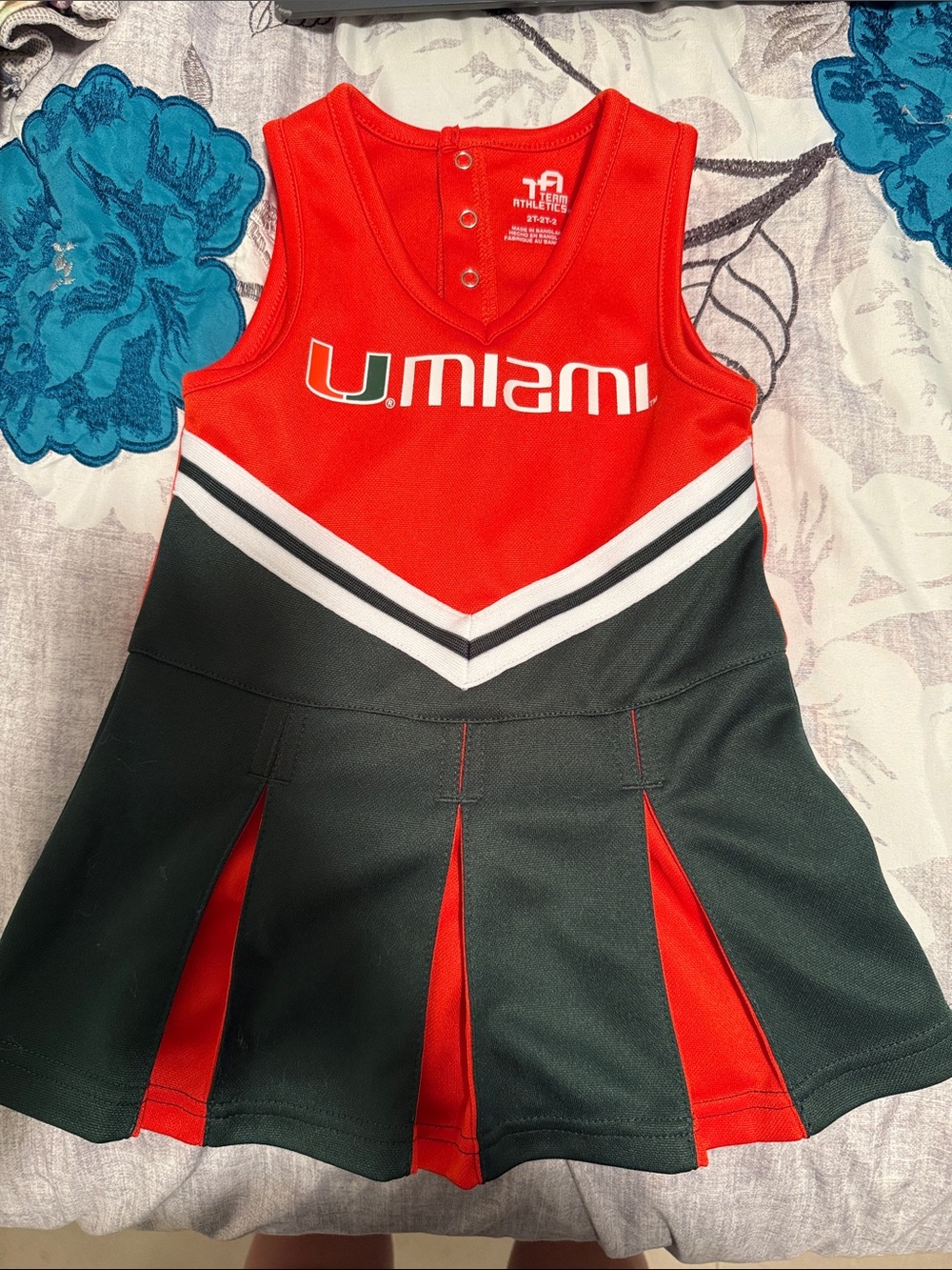 U. Miami Red & Green Cheer Dress